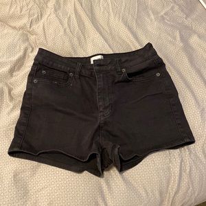 Society Amuse, size 28, stretchy, black shorts , very short, high wasted
